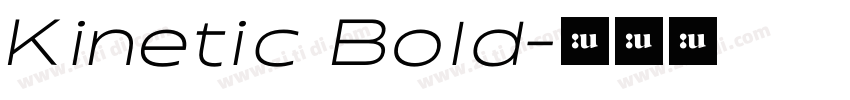 Kinetic Bold字体转换